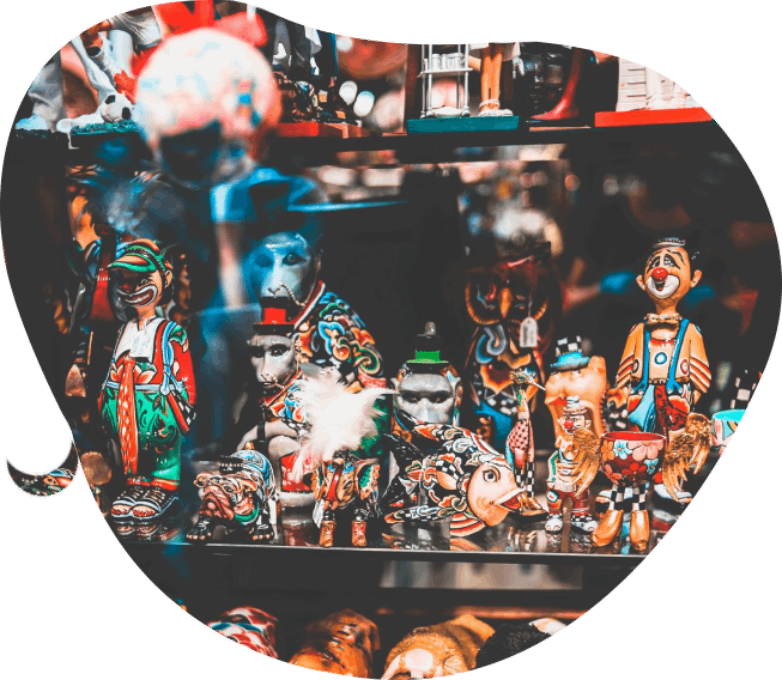 Bunte handgefertigte Figuren 收藏品