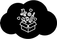 Geschenkbox mit Spielzeug